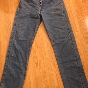 Levi button fly blue jeans 38/32 boot cut